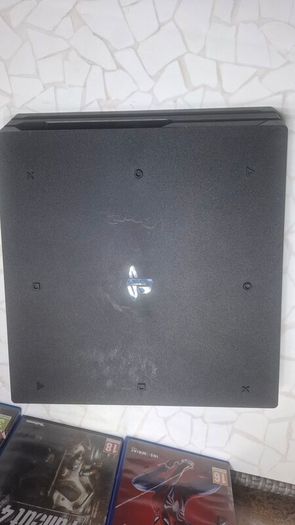 Sony PlayStation 4 Pro 1TB 4K Console PS4 & Black Controller Fallout 4 Spiderman