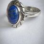 Mexican sterling silver 925 ring with Lapis Lazuli Image 9