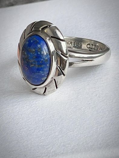 Mexican sterling silver 925 ring with Lapis Lazuli