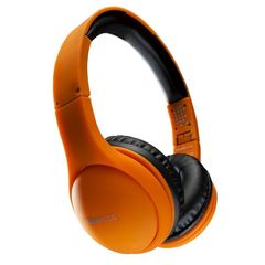 Boompods Headpods Foldable Soft Touch Headphones & Stunning Bass / Audio & Mic - ORANGE