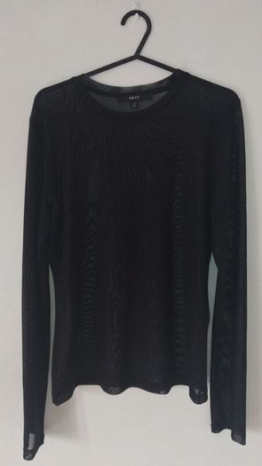 Black mesh long sleeved Tee