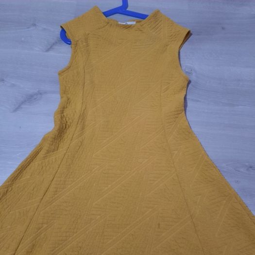 M&S mustard color dress size 11-12 years