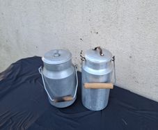 Duo metallic fridge milk churn postage possible