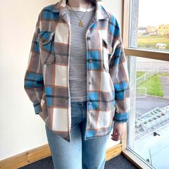 Fleece Warm T-Shirt, Womens Long Top, Size - L / 40 / 12
