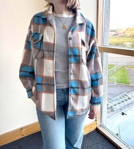 Fleece Warm T-Shirt, Womens Long Top, Size - L / 40 / 12