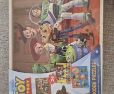 Toy Story Bundle Woody Buzz and 3 Wooden Puzzles New