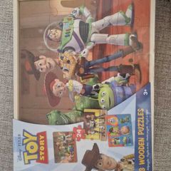 Toy Story Bundle Woody Buzz and 3 Wooden Puzzles New