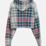 Tommy Jeans logo crop hoodie in tartan medium M SOLD OUT Image 4