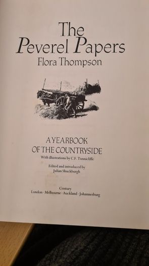 The Peverel Papers By Floral Thompson. A Yearbook Of The Countryside Hardback With Dustjacket In Very Good Condition.