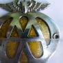 Vintage 1950s Jersey Automobile Association Car Badge - Channel Islands Aa Emblem Image 7