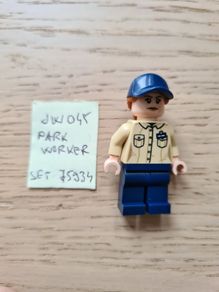 lego jw045 park worker, set jurassic world 75934