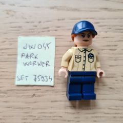 lego jw045 park worker, set jurassic world 75934