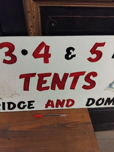 Vintage Hand Painted Wood Sign
