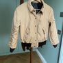 Vintage 80s Reversible Bomber Jacket | Leather & Twill Image 4