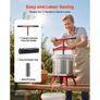 Fruit Wine Press, 3.96Gal/15L, Stainless Steel Manual Juice Maker, Heavy Duty T-Shaped Handle & Cross-beam for Cider Apple Grape Vegetable Press, with 2 Filter Bags, for Kitchen Home Brewing Image 3