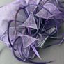 wedding hair clip accessories purple Image 4
