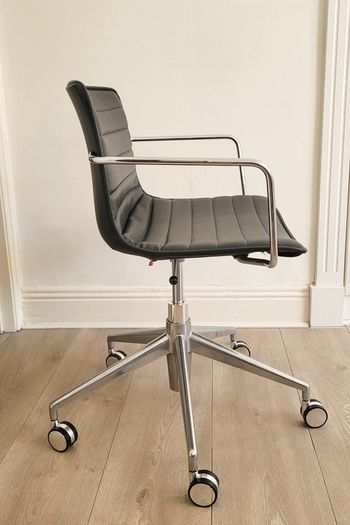 Vintage Office Chair Leather Designer Italian by Arper