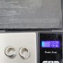 Sterling Silver 925 Ribbed Huggie Hoop Earrings - Thai 925 - 8.94g Image 5