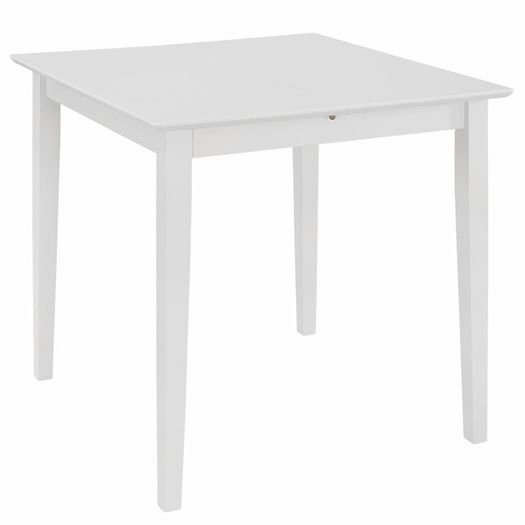 Extendable Dining Table White (80-120)x80x74 cm MDF
