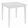 Extendable Dining Table White (80-120)x80x74 cm MDF Image 3