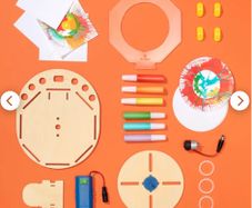DIY-TOY IN BOX for +6 years old - Motorized Spin Art by Kiwico