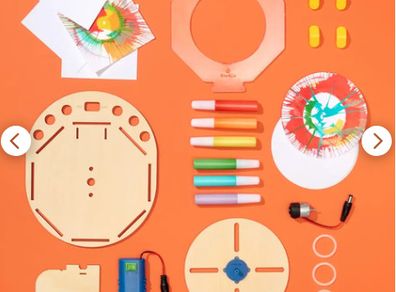 DIY-TOY IN BOX for +6 years old - Motorized Spin Art by Kiwico