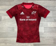 Adidas Munster Rugby Player Issue Jersey Shirt Mens Medium Tight Fit