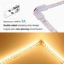 Adjustable 90-Degree L-Shaped Connectors, 2-Pin 8Mm, 5pcs, for 5050 RGB LED Strip Lights with a Width, Designed for Solderless Snap-In Connections Image 4