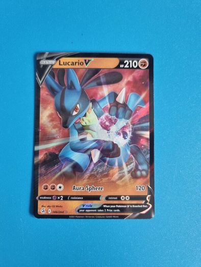 Lucario V Pokemon Card from Fusion Strike (146/246)
