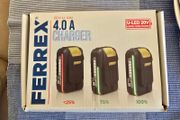 Ferrex Activ Energy 5AH 20V / 40V Lithium Ion Rechargeable Batteries. Ferrex Activ Energy 4A 20V / 40V Fast Charger. Ferrex Activ Energy 2AH 20V Lithium Ion Rechargeable Batteries.