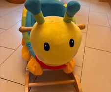 Wooden rocking caterpillar