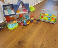 Fisher Price Doll House and pop up toy