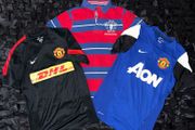 Manchester United bundle set of 3! Two training jersey shirts AND heritage polo shirt!