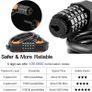 2 pack Bike Locks Heavy Duty High Security Bike Cable Lock with Passcode Unlock Weather Resistant Resettable Bicycle Combination Cycle Lock for E Bike Mountain Bike Ski Gate Image 4