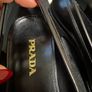 Women Prada Brushed Leather Loafers Image 8