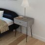 Nightstands with Drawer 2 pcs Grey Image 4