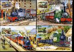 1995 Ireland Transport: Narrow Gauge Railways Maximum Cards First Day of Issue Cancel with matching commemorative stamp