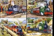 1995 Ireland Transport: Narrow Gauge Railways Maximum Cards First Day of Issue Cancel with matching commemorative stamp