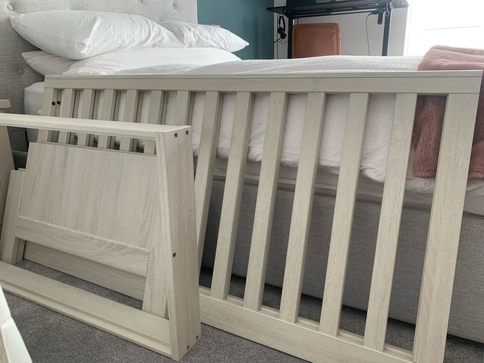 Mamas and Papas cot bed, mattress and drawers