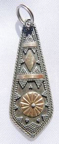 Vintage 22k Gold and Sterling Silver 925 Pendant 2,27g