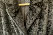 Per Una Marks &amp; Spencer Long Velvety Sherpa Style Long Ladies Coat. In Very Good Condition. Made In Italy. Dark brown. Size Medium