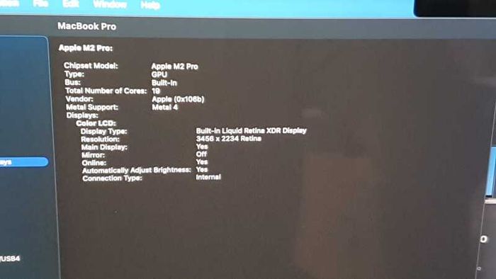 Apple MacBook Pro 16-inch 2023 - M2 Pro | 16GB RAM | 500GB SSD | Liquid Retina XDR
