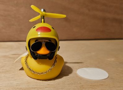 Plastic Toy Duck Car Decoration Approximately 2" Tall