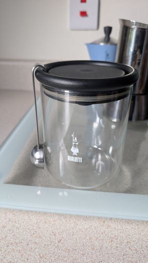 Bialetti Moka pots X 2 and jar