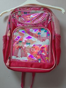 New pink  backpack tag attached