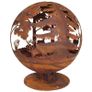 Esschert Design Fire Pit Laser Cut 57.5x57.5x66 cm Rust FF261 Image 2