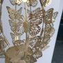 Gold Butterfly Lantern Holder For Candle/Flowers Image 5