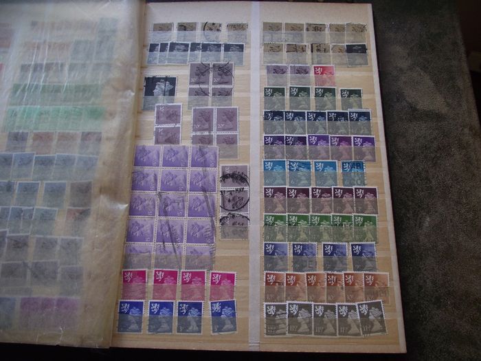 A mixed collection of used stamps, presented in the stock book #3