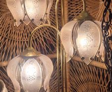 Vintage Flower Floor Lamp