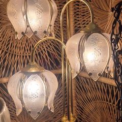 Vintage Flower Floor Lamp